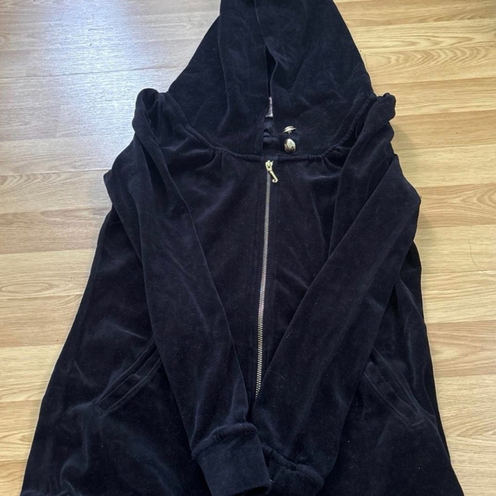 Juicy couture vintage black velour special jacket